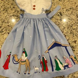 Eleanor Rose size 7-8 Viola dress w/nativity scene! Worn once!